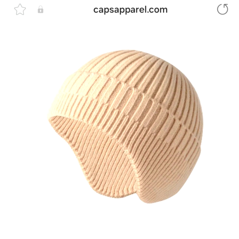 Ear muff knit beanie